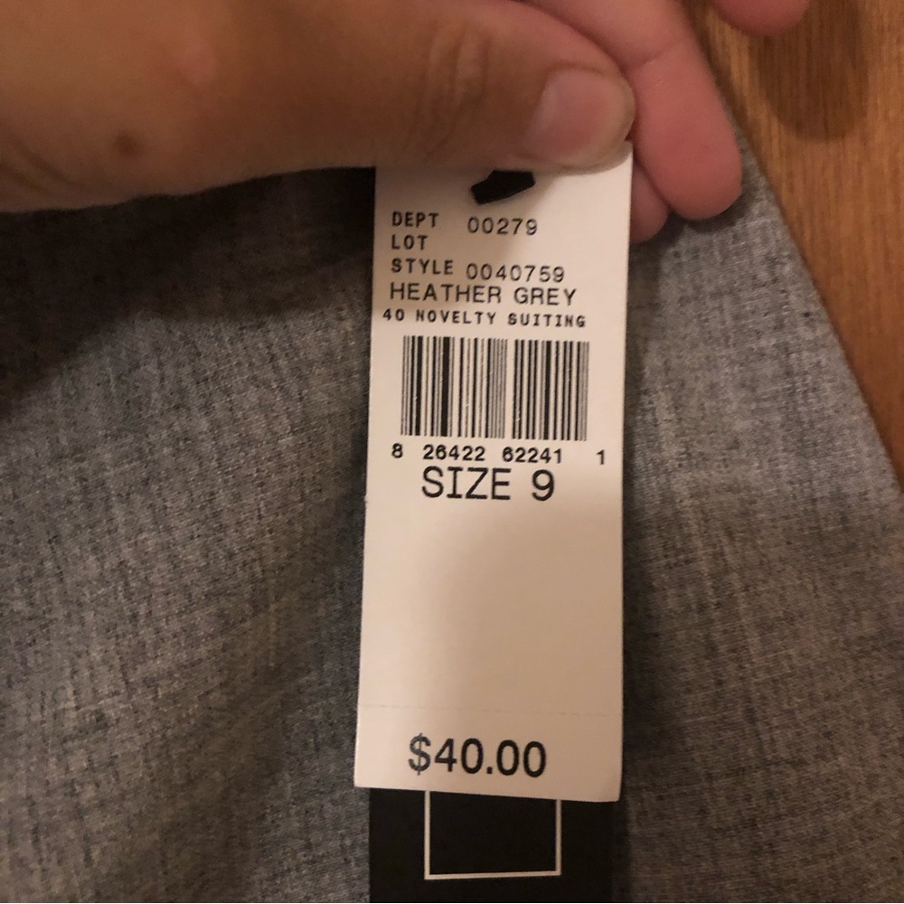 NWT! A. Byer Heather Grey Mini Tulip Skirt - Picture 6 of 6